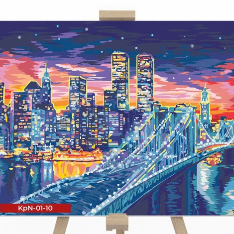 Креативна творчість "Painting by numbers" 40*50 см економ MIX Danko toys KpNe-01-01,02,03,04...10
