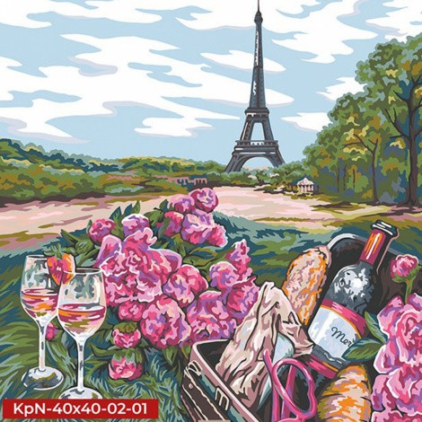 Креативна творчість "Painting by numbers" 40*40 см економ MIX Danko toys KpNe-02-01,02,03,04...10