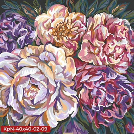 Креативна творчість "Painting by numbers" 40*40 см економ MIX Danko toys KpNe-02-01,02,03,04...10