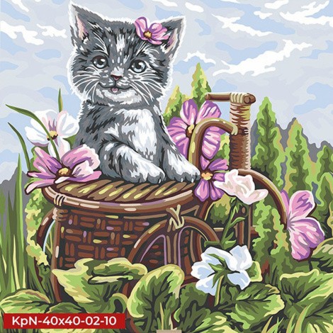 Креативна творчість "Painting by numbers" 40*40 см економ MIX Danko toys KpNe-02-01,02,03,04...10