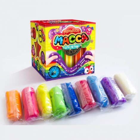 Маса для ліпки Master Do 9 кольорів 20 г Danko toys MMD-01-01