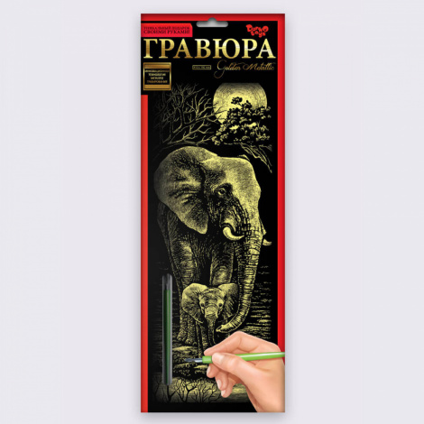 Набір для творчості "Гравюра панорама" Danko toys GR-В2-01z...12z,01s...12s