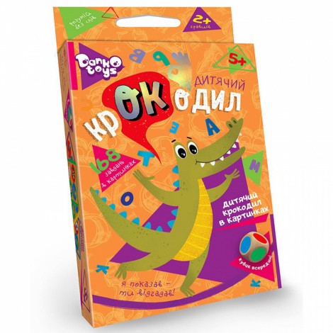 Настольная игра викторина "Детский крокодил" Danko toys CROC-01-01U