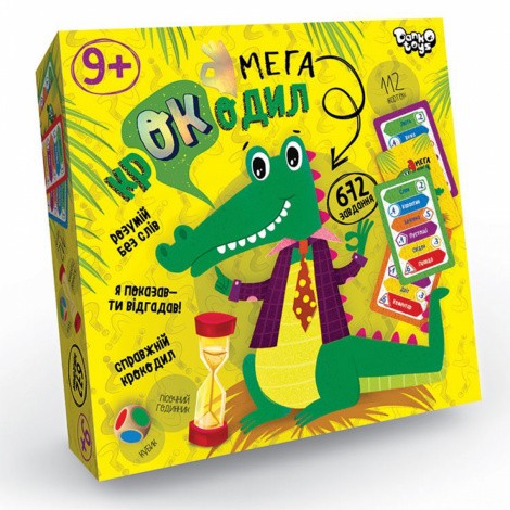 Настольная игра викторина "Мега-крокодил" Danko toys CROC-03-01U