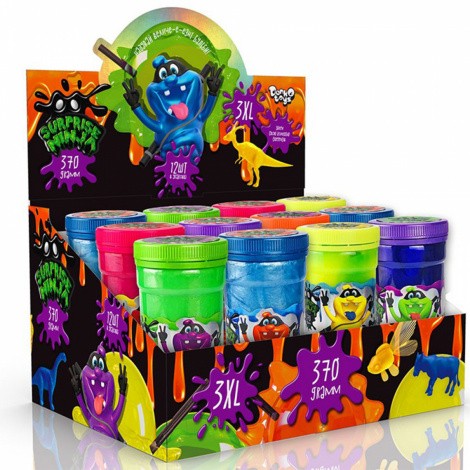 В*язка маса"Surprise Ninja Slime 3XL" 370 гр, Danko Toys, SLM-08-01U