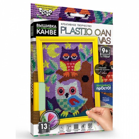 Вишивка на пластиковій канві PLASTIC CANVAS Danko toys РС-01-01,02,03,04,05...10