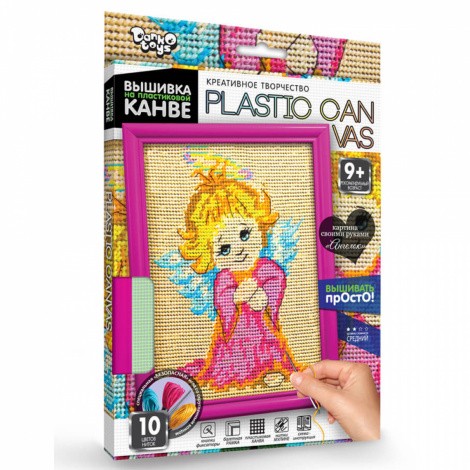 Вишивка на пластиковій канві PLASTIC CANVAS Danko toys РС-01-01,02,03,04,05...10