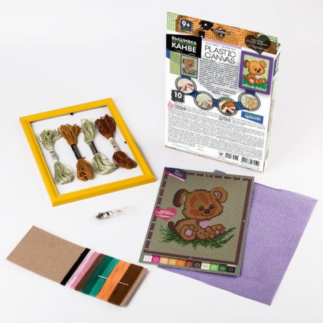 Вишивка на пластиковій канві PLASTIC CANVAS Danko toys РС-01-01,02,03,04,05...10
