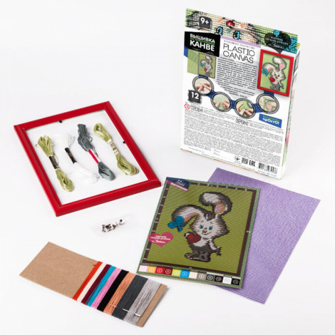 Вишивка на пластиковій канві PLASTIC CANVAS Danko toys РС-01-01,02,03,04,05...10