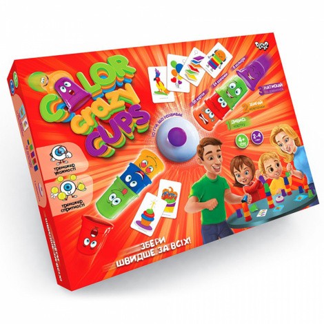 Настільна розважальна гра "Color crazy cups" Danko toys CCC-01-01U
