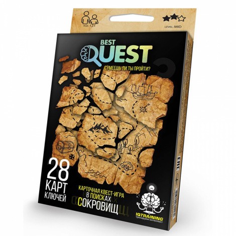 Карткова квест-гра "BEST QUEST" Danko toys BQ-01-01U,02U,03U,04U