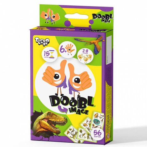 Настільна розважальна гра "Doobl Image" Dino "80" Danko toys DBI-02-05U