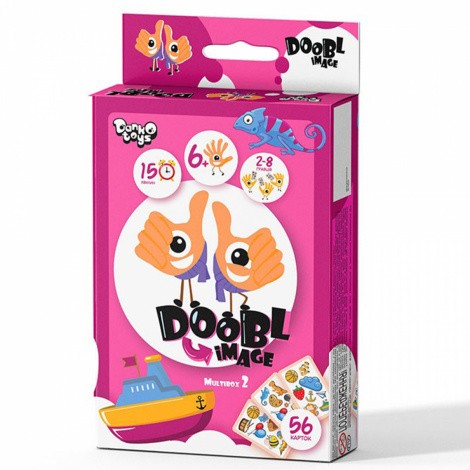Настільна розважальна гра "DOOBL IMAGE" міні Danko toys DBI-02-01U,02U,03U,04U