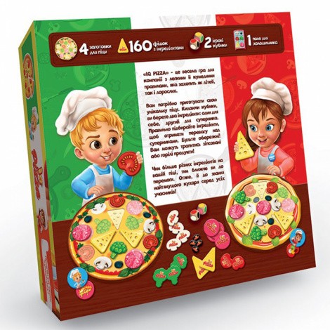 Настільна розважальна гра "IQ Pizza"  Danko toys G-IP-01U