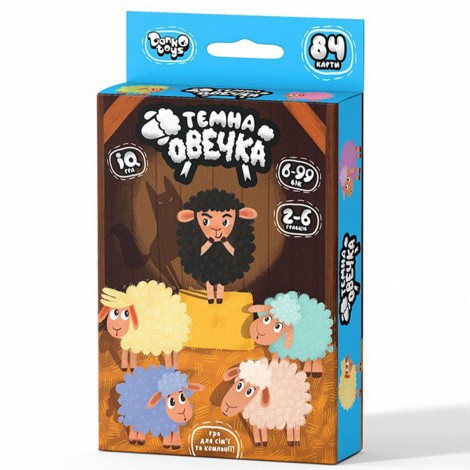 Настільна розважальна та розвиваюча гра "Темна овечка" Danko toys ТО-01-01U