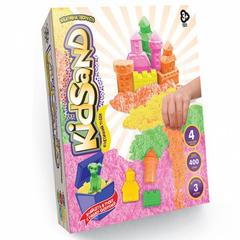 Кінетичний пісок KidSand 400г Danko toys KS-04-01,02,03U