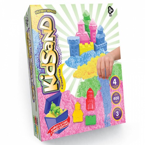 Кінетичний пісок KidSand 400г Danko toys KS-04-01,02,03U
