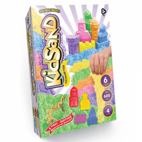 Кінетичний пісок KidSand 600г Danko toys KS-04-04U, 05U, 06U ... 09U