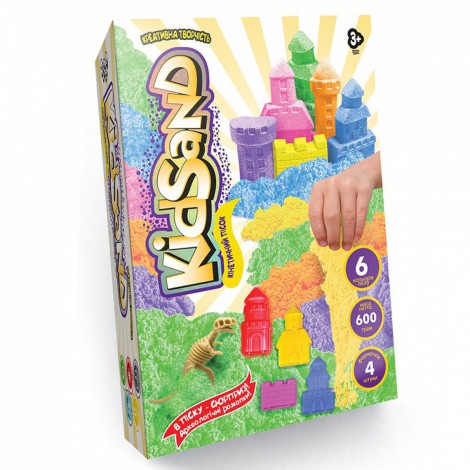 Кінетичний пісок KidSand 600г Danko toys KS-04-04U, 05U, 06U ... 09U