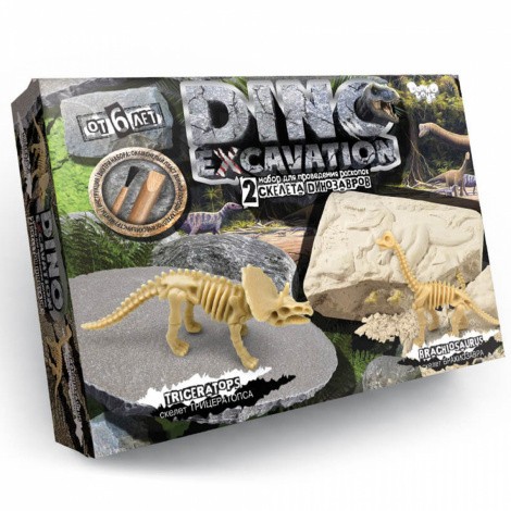 Набір для проведения розкопок "DINO EXCAVATION" динозаври  Danko toys DEX-01-05