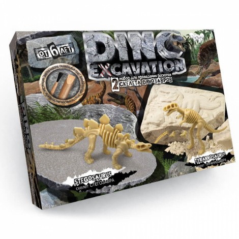 Набір для проведения розкопок "DINO EXCAVATION" динозаври  Danko toys DEX-01-05
