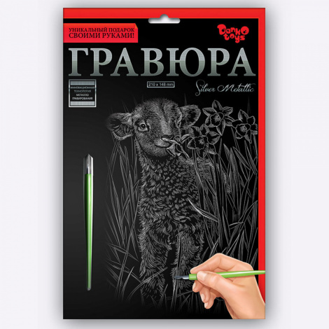 Набір для творчості "Гравюра А5" (32 види) Danko toys ГР-А5-01з...24з, 01с...24с