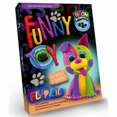 Набір творчої творчості "Air clay FLUORIC" Danko toys AICL-FL-01-01,02,03 ... 08U