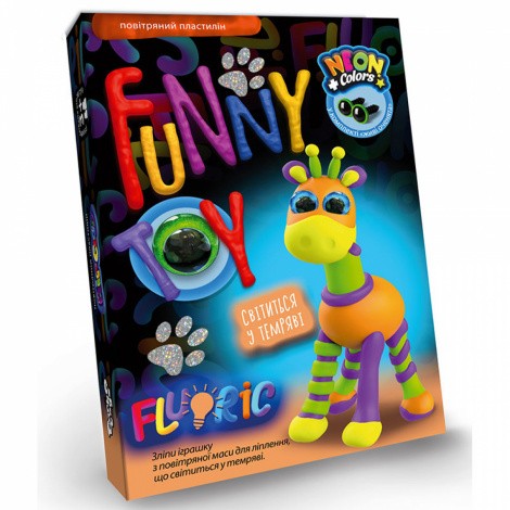 Набір творчої творчості "Air clay FLUORIC" Danko toys AICL-FL-01-01,02,03 ... 08U