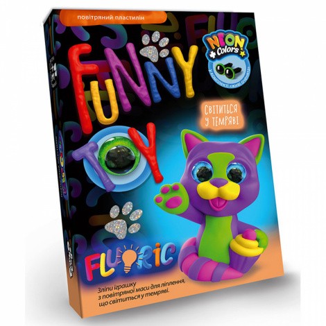 Набір творчої творчості "Air clay FLUORIC" Danko toys AICL-FL-01-01,02,03 ... 08U