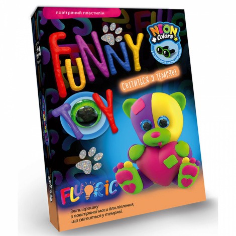 Набір творчої творчості "Air clay FLUORIC" Danko toys AICL-FL-01-01,02,03 ... 08U