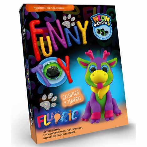 Набір творчої творчості "Air clay FLUORIC" Danko toys AICL-FL-01-01,02,03 ... 08U