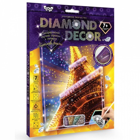 Декорування стразами "DIAMOND DECOR" (10видів) Danko toys DD-01-01,-11