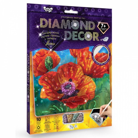 Декорування стразами "DIAMOND DECOR" (10видів) Danko toys DD-01-01,-11