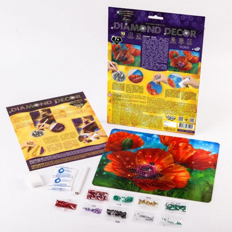 Декорування стразами "DIAMOND DECOR" (10видів) Danko toys DD-01-01,-11