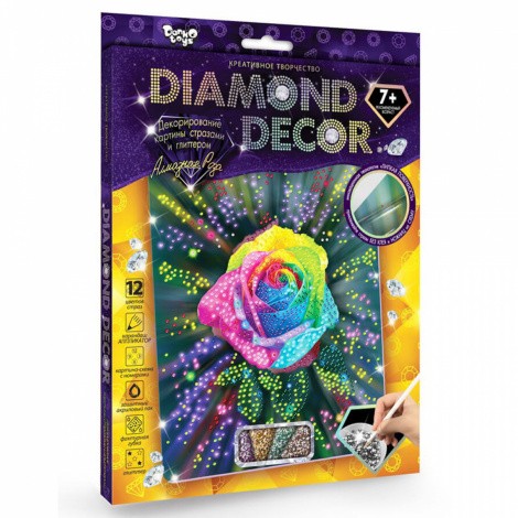 Декорування стразами "DIAMOND DECOR" (10видів) Danko toys DD-01-01,-11