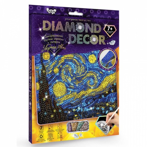Декорування стразами "DIAMOND DECOR" (10видів) Danko toys DD-01-01,-11