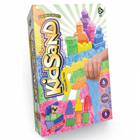 Кінетичний пісок KidSand 1000 г Danko toys KS-04-10,11,12,13,14,15U