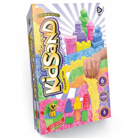 Кінетичний пісок KidSand 1000 г Danko toys KS-04-10,11,12,13,14,15U