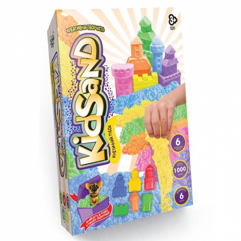 Кінетичний пісок KidSand 1000 г Danko toys KS-04-10,11,12,13,14,15U