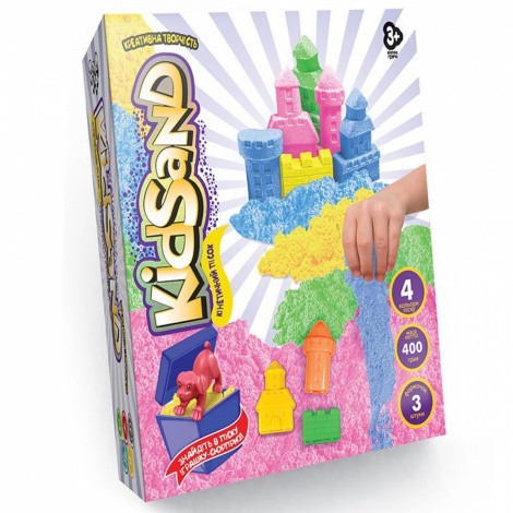 Кінетичний пісок KidSand 400г Danko toys KS-04-01,02,03U