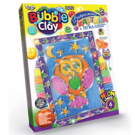 Вітражна картина "BUBBLE CLAY" Danko toys BBC-02-06U
