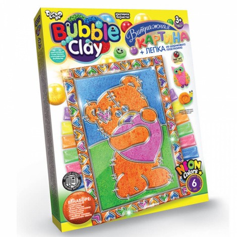 Вітражна картина "BUBBLE CLAY" Danko toys BBC-02-06U