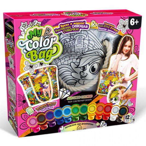 Сумка-размальовка "My Color Bag"  СОВ-01,01,02,03,04