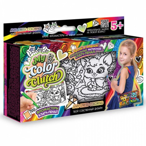 Пенал - розмальовка "My Color Clutch" Danko toys CCL-02-01...04