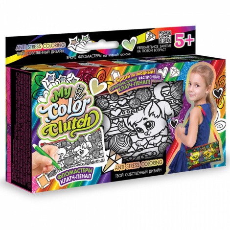 Пенал - розмальовка "My Color Clutch" Danko toys CCL-02-01...04