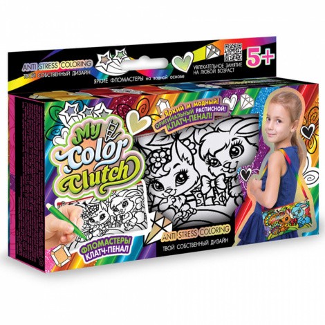 Пенал - розмальовка "My Color Clutch" Danko toys CCL-02-01...04