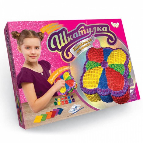 Шкатулка "Блискуча мозаїка " SHR-01-01,02,07 Danko toys