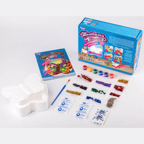 Шкатулка "блискуча паєтками" SHR-01-03.04 Danko toys
