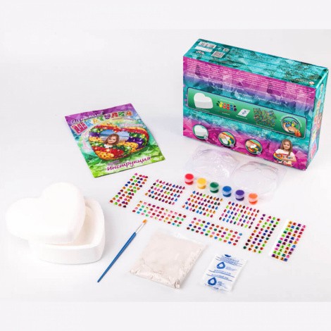 Шкатулка  із кристалів своїми руками Danko toys SHK-01-01,02,03