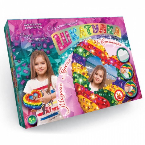 Шкатулка  із кристалів своїми руками Danko toys SHK-01-01,02,03